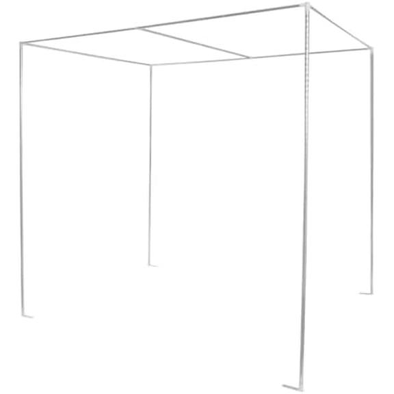 Stainless Steel Bed Canopy Frame, 4-Poster Mosquito Net Pole for Queen King Full Size Beds, Universal Canopy Frame for Metal/Wood Bed, Modern Bedroom Decor Upgrade Twin(59x78x78in)$$Bedding