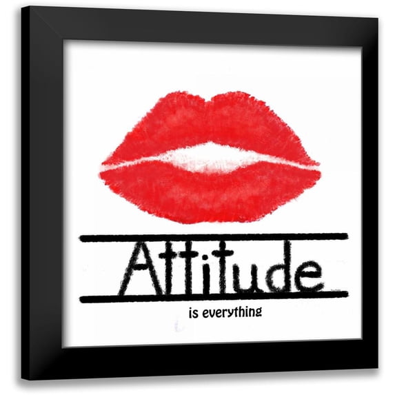 Murdock, Ramona 12x12 Black Modern Framed Museum Art Print Titled - Attitude