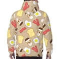 thumbnail image 5 of Hoodies for Men - Coffee Bacon Eggs Toast Long Sleeve Comfrt Men'S Fashion Hoodies & Sweatshirts, Sweatshirts for Men Hoodies Pullover Clothing Clothes with Pouch, 5 of 7