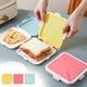 thumbnail image 1 of Caja para Sándwiches, Contenedor Portátil de Alimentos, Apto para Microondas, Hermético y Ligero, Diseño Fácil de Limpiar, Ideal para Viajes y La Escuela, Tamaño 155 X 155 X 16 Mm., 1 of 2