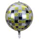 thumbnail image 1 of Globo de aluminio 4D de 22 pulgadas con láser plateado para discoteca, bar, fiesta, globo de papel de aluminio arcoíris, 1 of 5