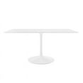 thumbnail image 2 of Modway Lippa Rectangle Modern Wood Top Dining Table in White, 2 of 8