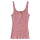 thumbnail image 1 of Camiseta sin mangas acanalada Aeropostale para mujer color rosa extragrande, 1 of 2