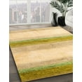 thumbnail image 2 of Ahgly Company Indoor Round Abstract Gold Solid Area Rugs, 3' Round, 2 of 6