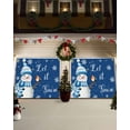 thumbnail image 3 of Garage Door Banner Cover 7 x 16 ft, Christmas Winter Snowman Snowflake Cute Bird Blue Christmas Garage Door Decorations Holiday Christmas Backdrop Decor for Winter New Year Xmas Party, 3 of 6