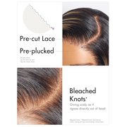 LUVME 12 HAIR Ombre Blonde Highlight Silky Straight Glueless Pre Cut Lace Bob Wig for Women
