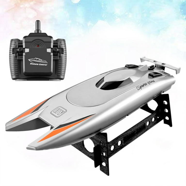 Boat Racing Toys RC Remote Control Fast Ship Electric Model Fishing Kids Speedboat Funny Water Boats, Size: 32X9.5X5.5CM