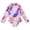 Purple, variant on YunPes Girls and Toddlers Long Sleeve Swimsuit Sun Protection One Piece Rash Guard Bathing Suit Zipper Cute Floral Leopard Print