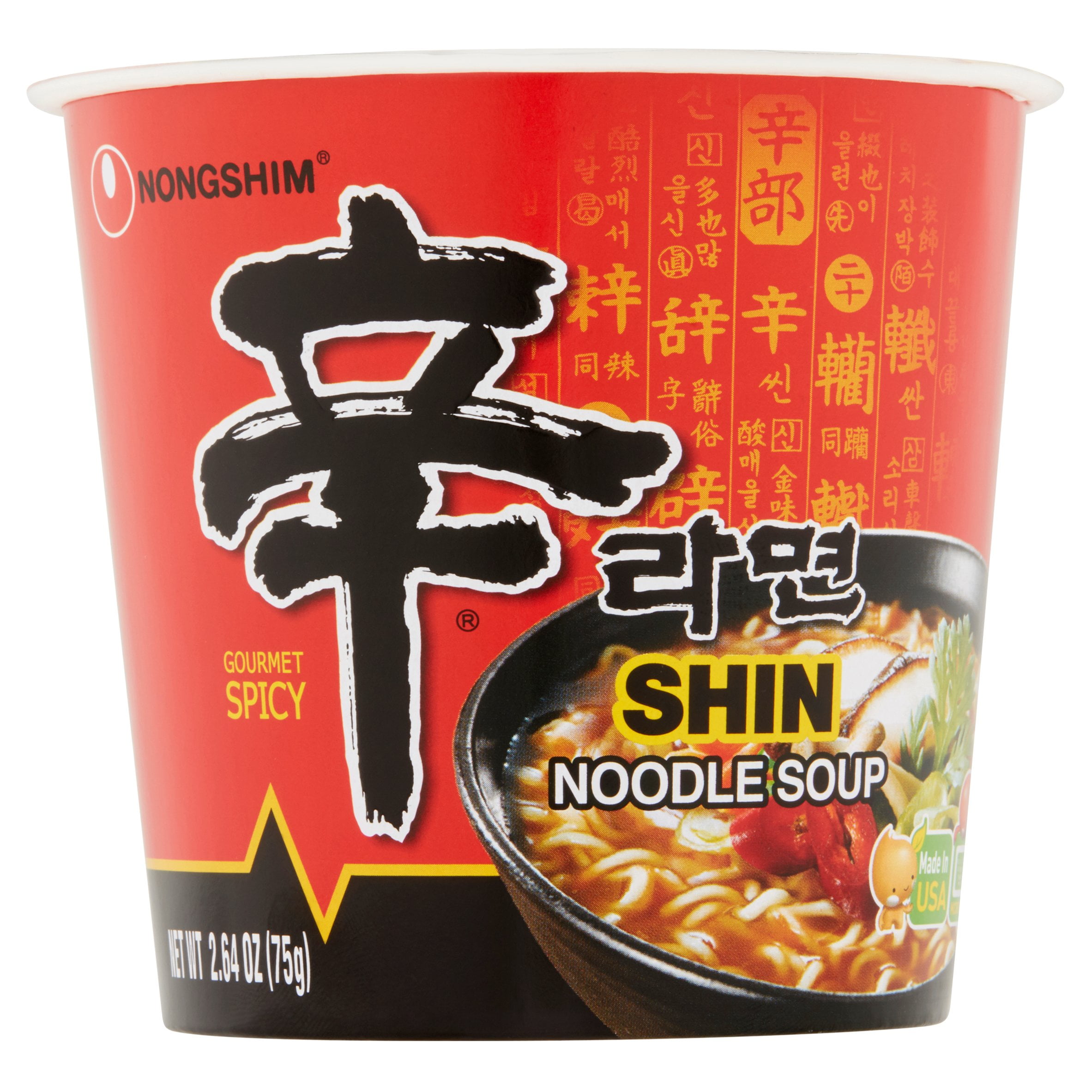 Nongshim Shin Cup, 2.64 Oz, 6 Ct