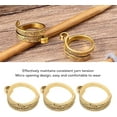 thumbnail image 2 of Crochet Tension Ring, Alloy 8PCS High Accuracy Household Knitting Thimble for DIY, 2 of 5
