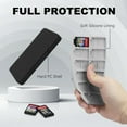 thumbnail image 5 of Nintendo Switch Game Case Holder for Switch 2 Cartridge Case with 24 Game Card Slots & 48 Micro SD Card Slots, Hard Shell, Silicone Lining Black, 5 of 5