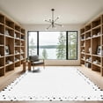 thumbnail image 2 of ODIKA 3x5 Machine Washable Non-Slip Area Rug, Geometric White High Traffic Rug, White, 1051238, 2 of 7