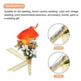 thumbnail image 5 of 6uds Novio Ojetes Lirio Ojetes Alfileres para Hombres Boda Ceremonia Aniversario Formal Cena Fiesta Naranja, 5 of 5