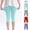 Style2-Multicolor girls pants, variant on Maqroz 4 Pieces Girls Capri Leggings Elastic High Waist Stretchy Soft Breathable Summer Trousers for Girls Sports 2-13 Years
