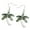 Earring, variant on Palm Tree Pendant Necklace Earring Abalone Shell Rhodium Plated 17 Inch Snake Chain J0699