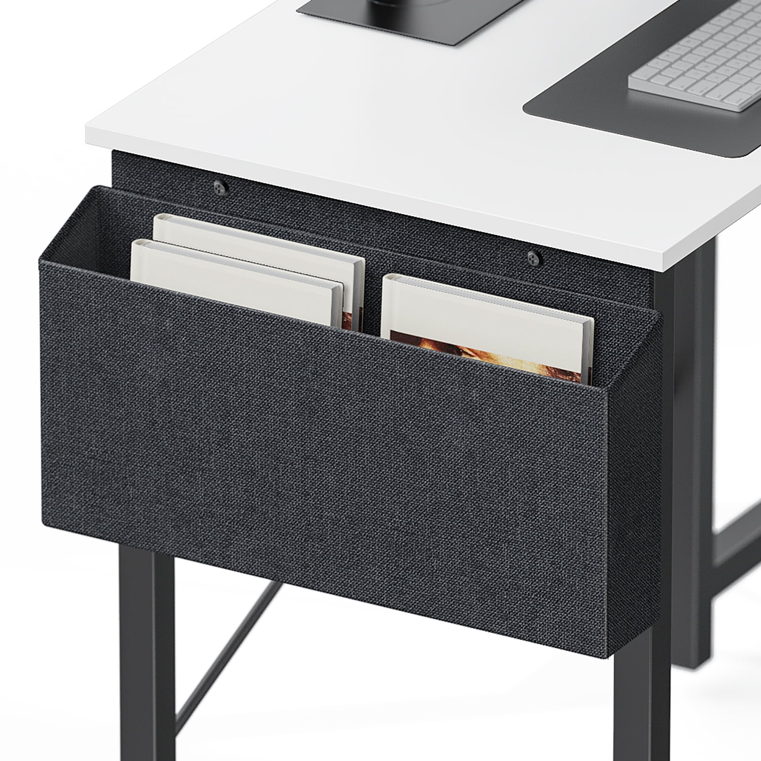 JOINSUN Modern L-Shaped Desk, Sleek Design, Spacious Workspace, White