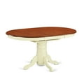 thumbnail image 2 of 7 Piece Dining Set - Oval Table with Butterfly Leaf & 6 Chairs - Kitchen Dinette Set, 2 of 5