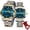 Gold Blue, variant on Couple Quartz Watch Luminous Calendar Date Business Formal Luxury Men's and Women's Watch Waterproof Casual Stainless Steel Couple Wedding Romantic Watch 2 Pieces
