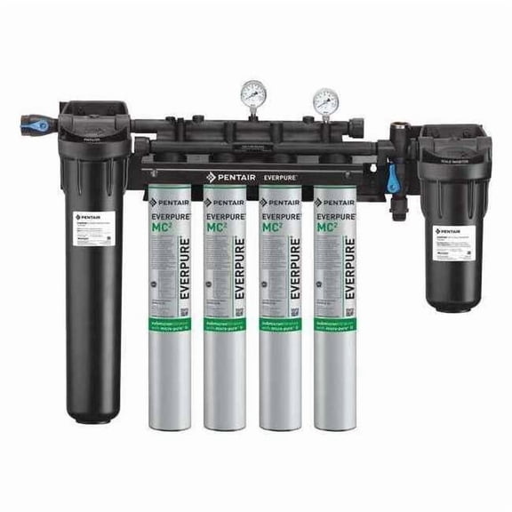 Pentair/Everpure Water Filter System,0.5 micron,25 1/2" H  EV943710-75
