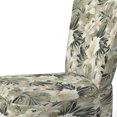 thumbnail image 4 of Designart "Second Oasis In Neutral Tropics I" White Tropical Upholstered Accent Chair - Tropical Arm Chair For Living Room, 4 of 7