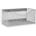 thumbnail image 3 of Ybm Home Wire Mesh Magnetic Storage Basket, Trash Caddy, Kitchen Office Supply Organizer Silver 11 in. L x 5.5 in. W x 5 in. H, 3 of 8