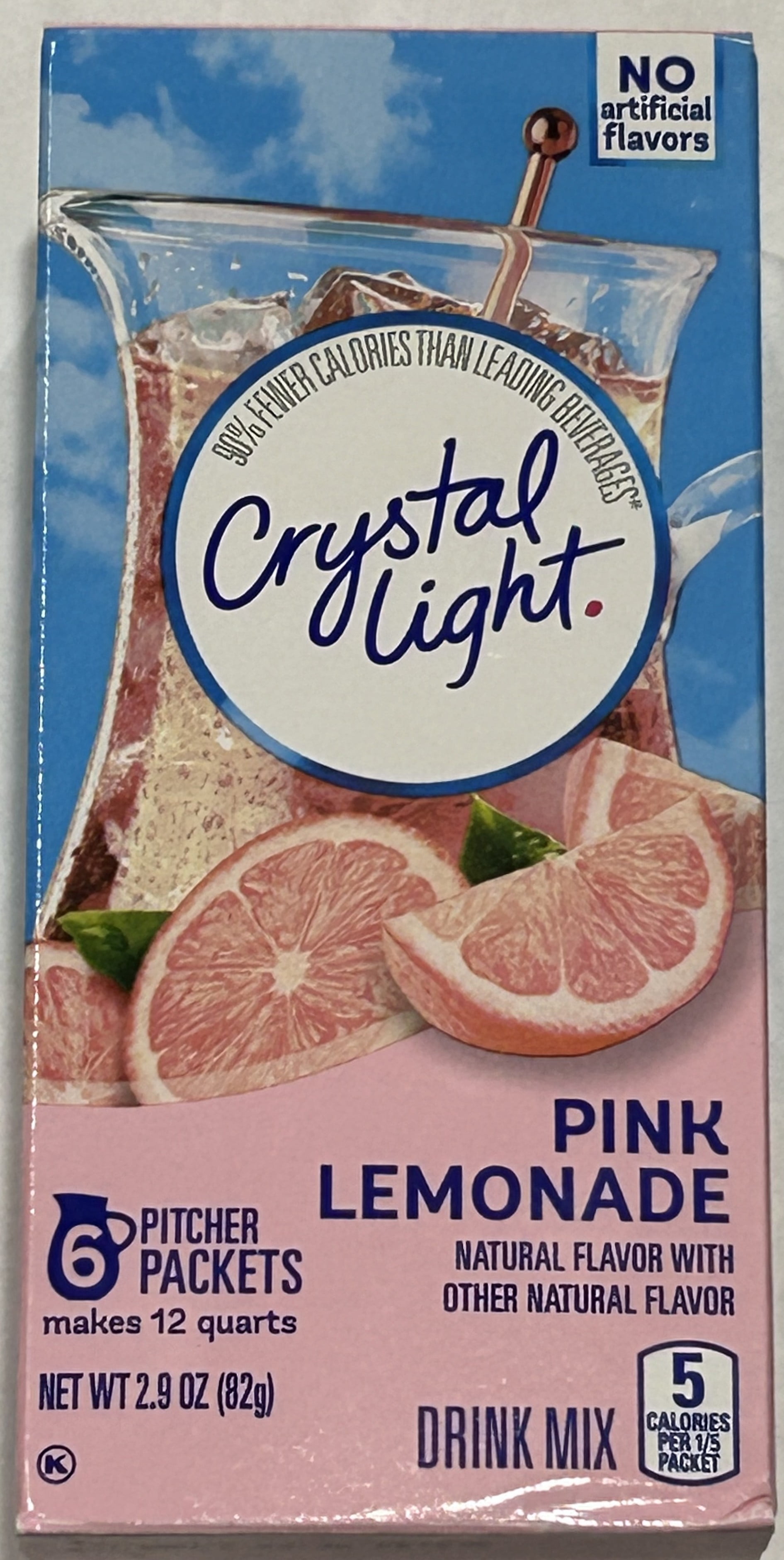 Crystal Light Pink Lemonade Powdered Drink Mix 2.9 oz (Pack of 12)