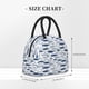 thumbnail image 2 of Fotbe Blue Fish Bolsa de Almuerzo con Estampado, Lonchera Aislada, Contenedor de Comida Reutilizable Tipo Cooler a Prueba de Fugas, 2 of 6