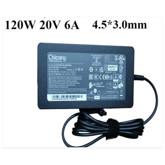 120W 20V 6A Charger Adapter A18-150P1A MSI GF63 Thin 10SC-222US MS-16R5 4.5*3.0MM Power Supply