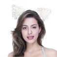 thumbnail image 4 of Lace Cat Ear Headband Sexy Female Lace Cat Ear Headband Hair Accessories (black), 4 of 5
