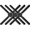 thumbnail image 1 of 3/pack Foldable Silicone Trivets, Folding Trivets, Non-slip Collapsible Cross Compact Design Expandable Silicone Pot Holder, 1 of 4