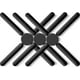 thumbnail image 1 of 3/pack Foldable Silicone Trivets, Folding Trivets, Non-slip Collapsible Cross Compact Design Expandable Silicone Pot Holder, 1 of 4