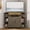 Grey, variant on Corner TV Stand for 55 Inch TV, 45" Corner TV Console with Storage, Farmhouse Corner TV Cabinet with Cable Management&LED Lights for Bedroom/Living Room, White