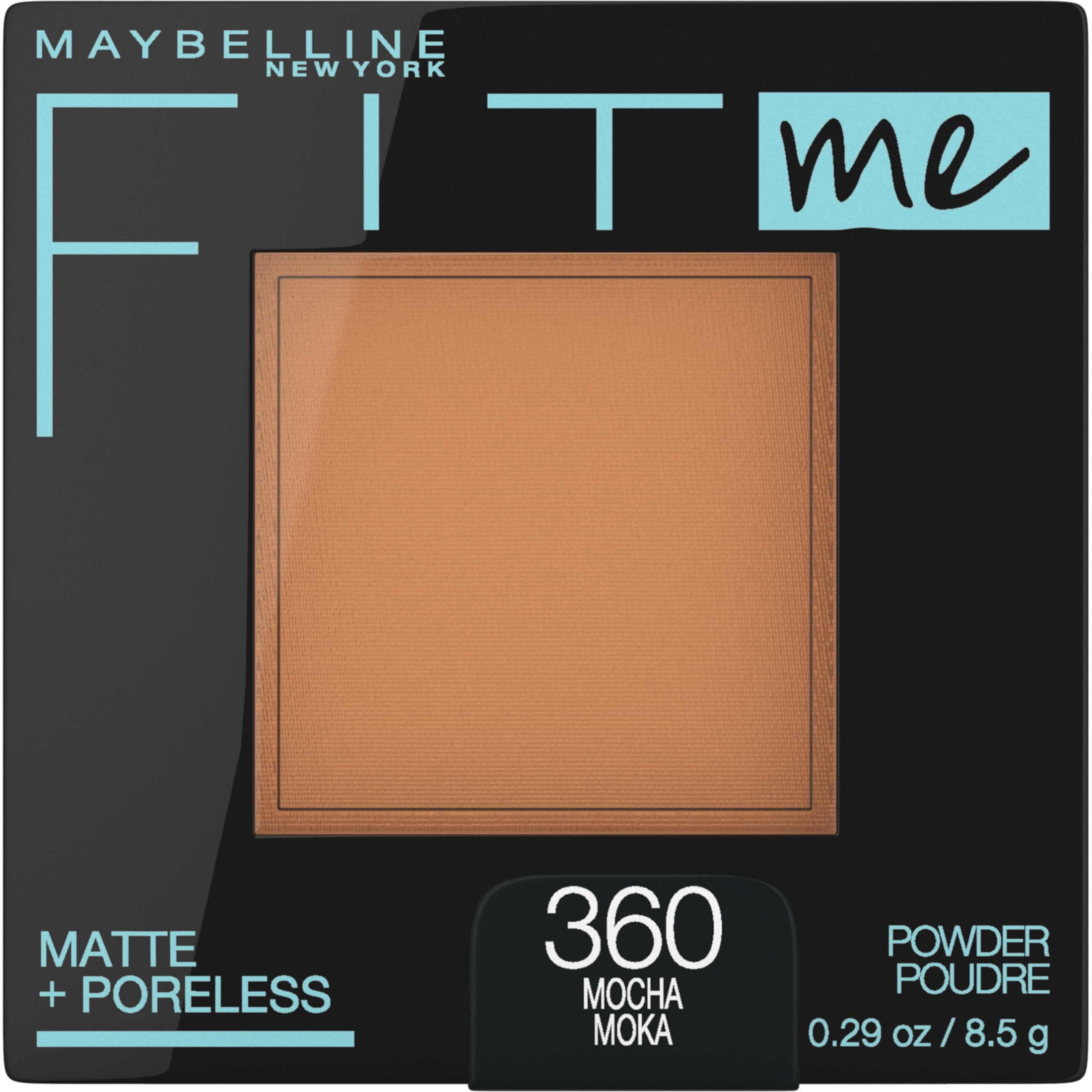 (3 pack) Maybelline Fit Me Matte Poreless Pressed Face Powder Makeup, Mocha, 0.29 oz