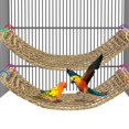 thumbnail image 1 of Hamaca de Estera de Hierba Marina para Pájaros con Escalera de Cuerda para Jaula - Arfubye, 1 of 7
