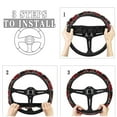 thumbnail image 4 of Renewold Skull Bat Rose Steering Wheel Cover for Car SUV Truck Van, Universal 15 Inch Auto Accessories Halloween Decor Interior Accessories for Women Men, 4 of 6