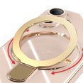 thumbnail image 2 of Allytech Plated Case for iPhone 17 Compatible with MagSafe, Magnetic Ring Kickstand Slim Lightweight Cover with Lens Protector, Luxury Soft TPU Shockproof Case for Women Men - Lightpink, 2 of 7
