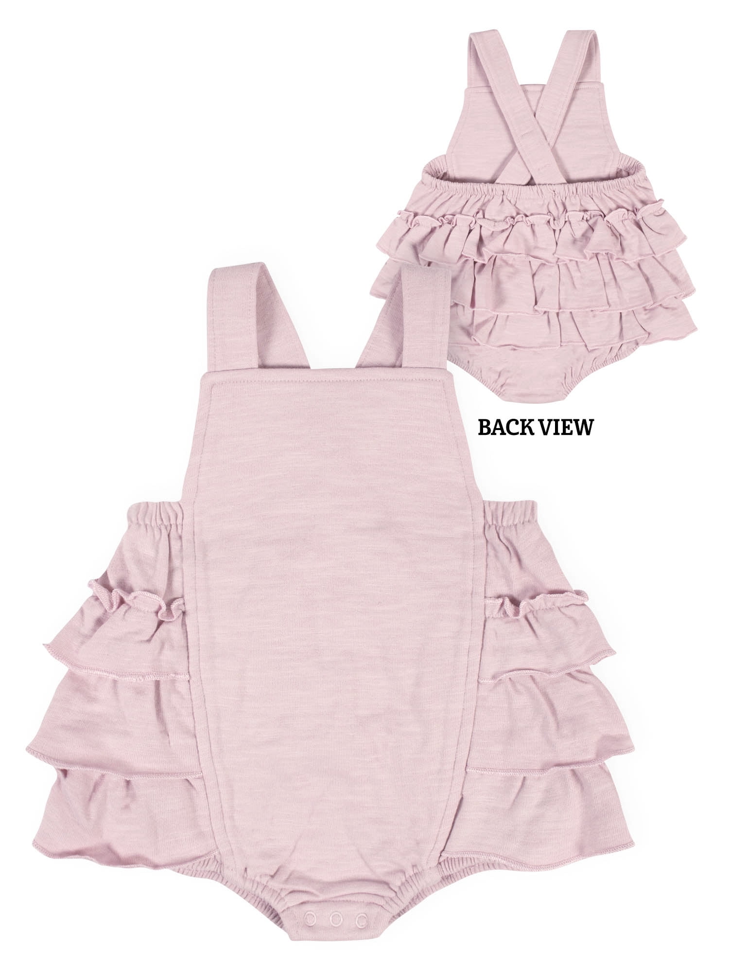 Modern Moments By Gerber Baby Girl Sleeveless Ruffle Romper (0/3 Months 24 Months)