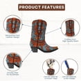 thumbnail image 2 of Mini Cowboy Boot 2-Color Set – Resin Decorative Faux Leather Boot Figurines as Small Vase, Rustic Tabletop Décor, and Western-Style Accents – Charming Home Decoration for Country Lovers, 2 of 7