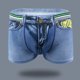 thumbnail image 4 of Calzoncillos Tipo Bóxer con Estampado de Mezclil para Hombre Trunks Pantalones Ropa Interior M-2XL - Azul, 2XL Sunnimix Calzoncillos Hombre Boxer, 4 of 8