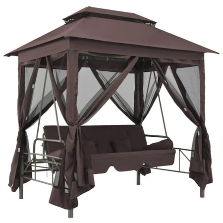 Swings And Gliders Patio Furniture 2019 New Gazebo Swing Chair Garden Leisure Outdoor Hammock Backyard Canopy Rocking Chair Patio Daybed ()