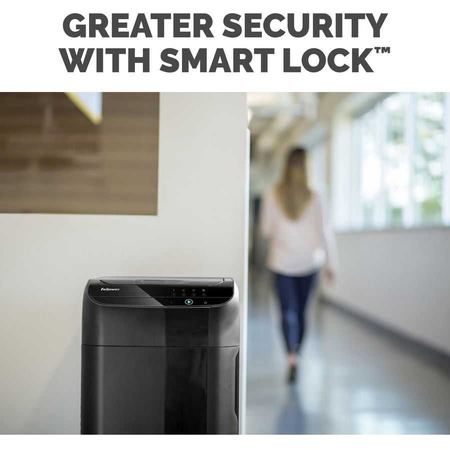 Fellowes AutoMax 350C Auto Feed Shredder, 350 Sheet Capacity, Black -FEL4964001
