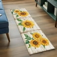 thumbnail image 3 of Sunflower 2'x6' Runner Rugs for Hallway Kitchen Bedside Non Slip Washable, Yellow Summer Botanical Vintage Entryway Rug Runners with Rubber Backing, Long Carpet Runner for Laundry Room, 3 of 8