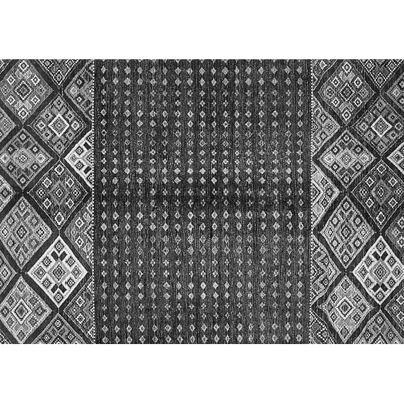 Ahgly Company Indoor Rectangle Abstract Gray Modern Area Rugs, 3' x 5'