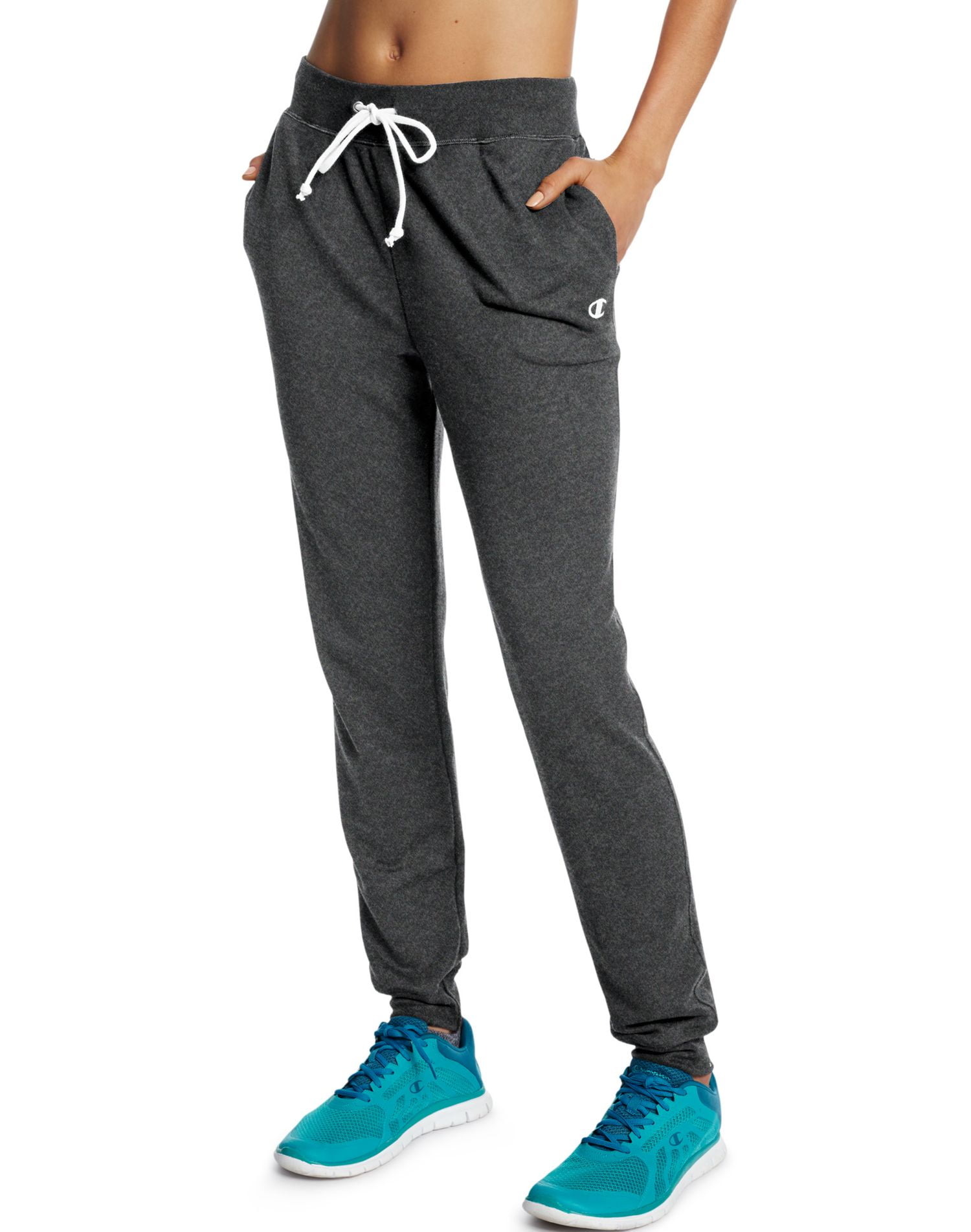Champion Women`s French Terry Jogger Pants, L, Granite Heather | Walmart Canada