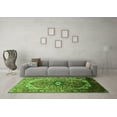 thumbnail image 3 of Ahgly Company Indoor Rectangle Oriental Green Industrial Area Rugs, 4' x 6', 3 of 4