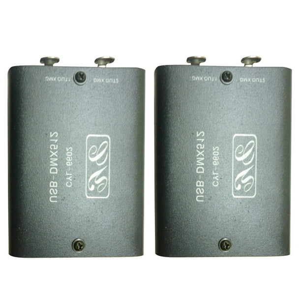 2X 512 Canal USB Una DMX DMX512 Luz LED Módulo de Iluminación DMX-Stage Controlador de Iluminación de Escenario Mini Decodificador