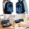 thumbnail image 2 of Uorisanigo 4 in 1 School Bag Set for Teens Boys, Blue Wolf Kids Backpack with Lunch Box Pencil Case Water Bottle Carrier, Bookbag School Daypacks for Elementary Middle Students, 2 of 7