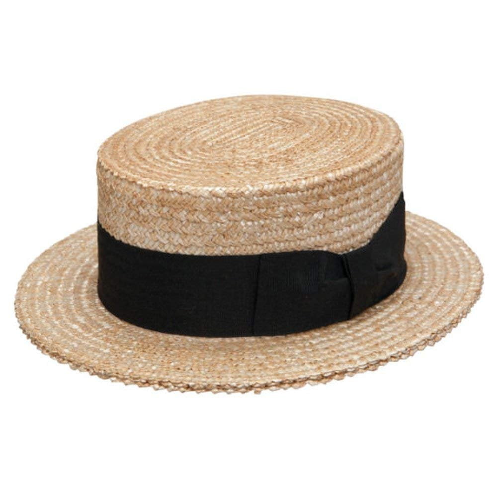 Stetson Sennett Straw Boater-natural 