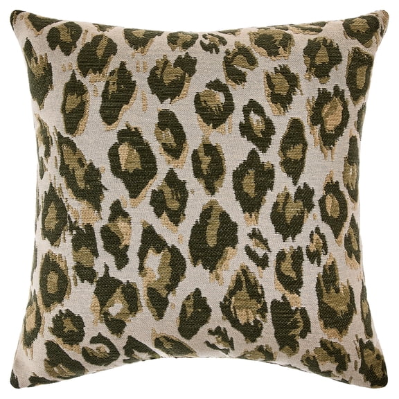 Mainstays 18" x 18" Grey Leopard Print Decorative Pillow