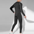 thumbnail image 5 of DeHolifer Mens Athletic Sets Compression Shirt UPF 50+ Long Sleeve Turtleneck Undershirts and Pants 2 Piece Outfits Sets Black L, 5 of 5